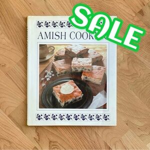 Vintage Amish Cooking Cookbook 1989 Housewife Recipes Hardcover Cookbook